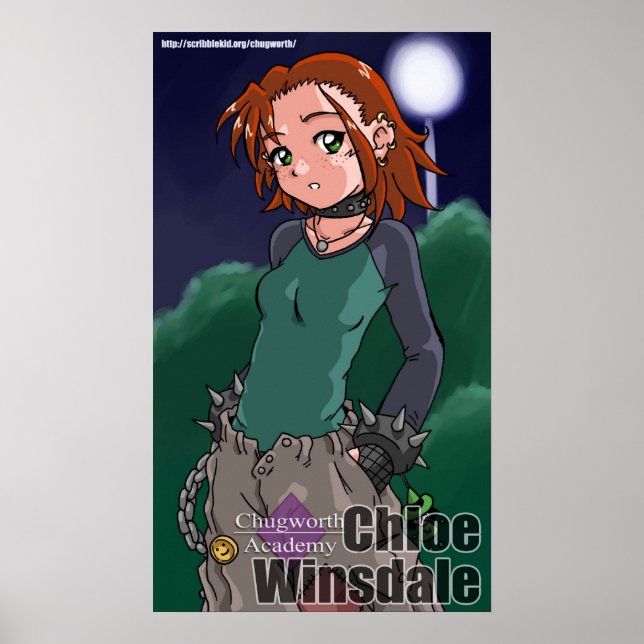 Chloe Winsdale: "Glückliches Gesicht". Poster (Vorne)