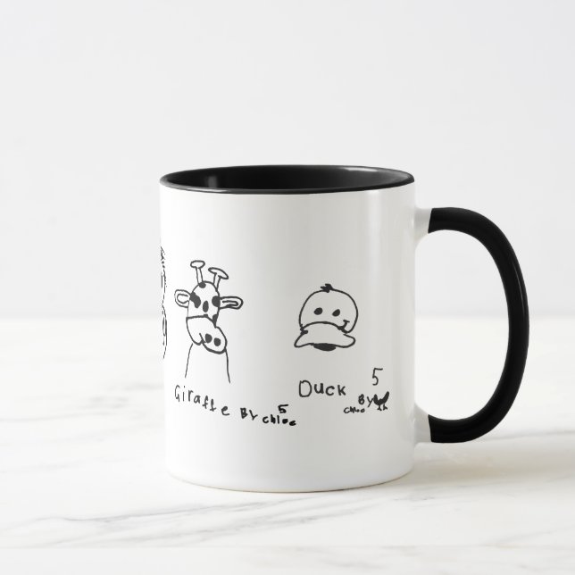 Chloes Zeichnungs-Geschenk-Strecke Tasse (Rechts)