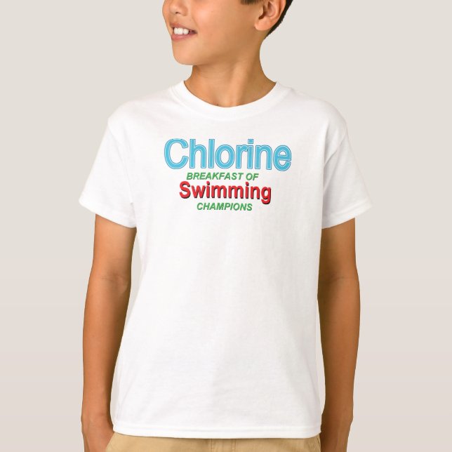 Chlor-Frühstück der Schwimmer T-Shirt (Vorderseite)
