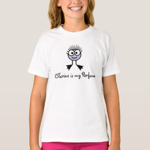 Chlor ist mein Parfüm - lila Schwimmen-Charakter T-Shirt
