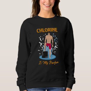 Chlor ist mein Partum - Schwimmer-Design Sweatshirt