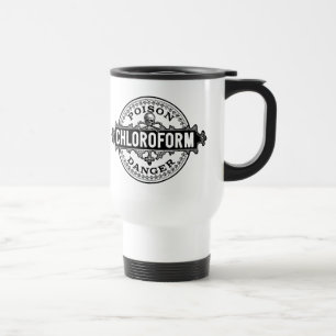 Chloroform Vintage Style Giftetikett Reisebecher