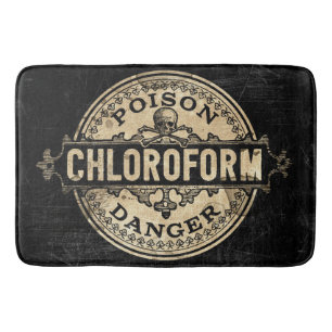 Chloroform-Vintager Art-Gift-Aufkleber Badematte