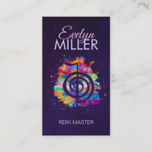 Cho ku Rei in farbenfroher Spritzer Visitenkarte