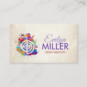 Cho ku Rei in farbenfroher Spritzer Visitenkarte