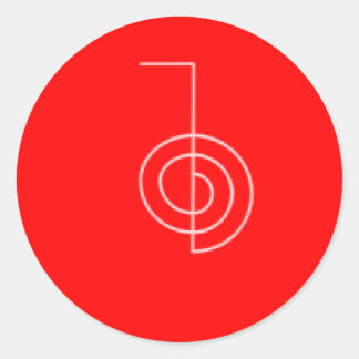 Cho Ku REi red Runder Aufkleber