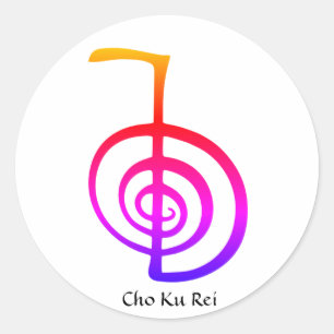 Cho Ku Rei, Reiki Power-Symbol, Runder Aufkleber
