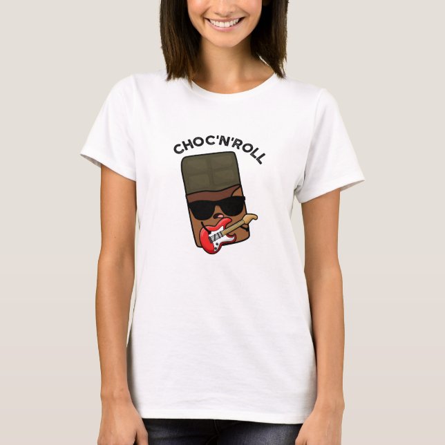 Choc and Roll Funny Chocolate Puff T-Shirt (Vorderseite)