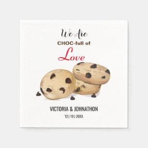 Choc full of Liebe Cookie Vielen Dank   Hochzeitsf Serviette