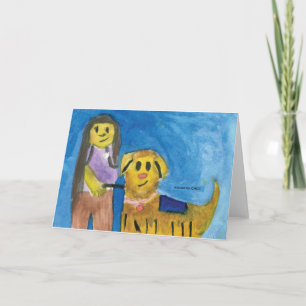 CHOC KidsArt - Lois the Therapy Dog Note Card