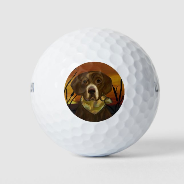 CHOC-LABRADOR GOLFBALL (Vorderseite)