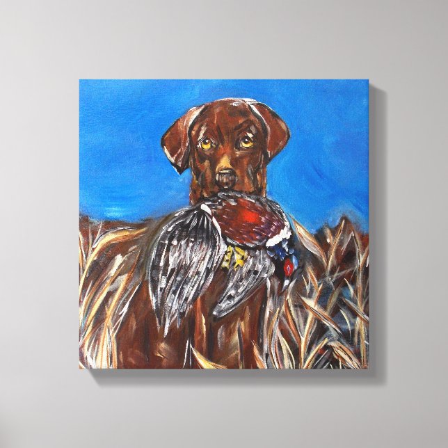 CHOC LABRADOR RETRIEVER LEINWANDDRUCK (Vorderseite)