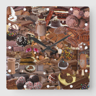 Chockablock Quadratische Wanduhr