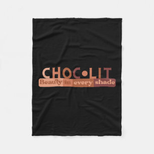 Choclit Brown Sugar Babe Afro Queen African Americ Fleecedecke
