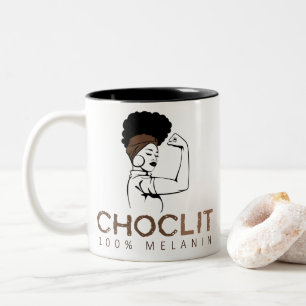 Choclit Strong Black Woman Zweifarbige Tasse