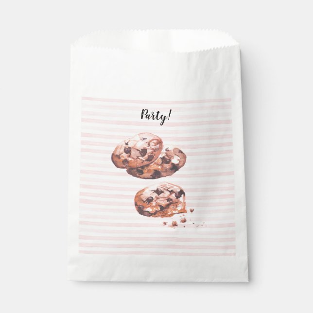 Choco Cookies Gastgeschenk Tasche. Maßgeschneidert Geschenktütchen (Vorderseite)