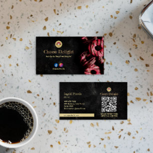 Choco Donus Business   Klassisches Vintag Visitenkarte