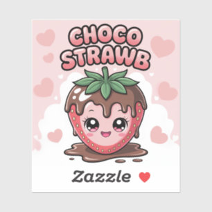 CHOCO ERDBEERE AUFKLEBER