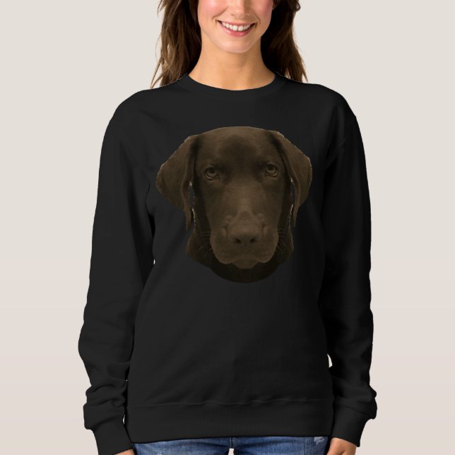 Choco Labrador Sweatshirt (Vorderseite)