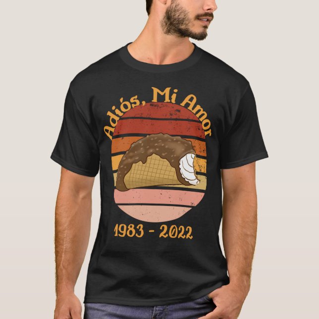Choco Taco Adios Mi Amor Funny Ice T-Shirt (Vorderseite)