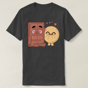 Choco und Pancake Paare Liebe Valentine Matching T-Shirt
