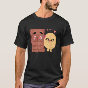 Choco und Pancake Paare Liebe Valentine Matching T-Shirt