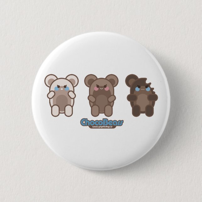 chocobears Knopf Button (Vorderseite)