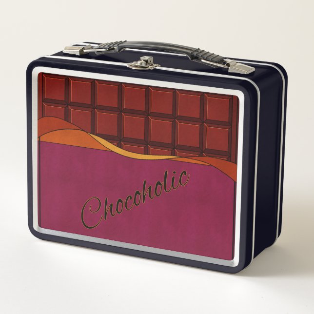 Chocoholic: Chocolate bar Metall Brotdose (Vorderseite)