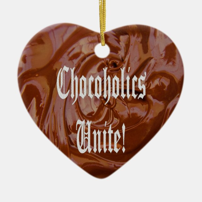 Chocoholics Vereinigtes Herz Ornament (Vorne)