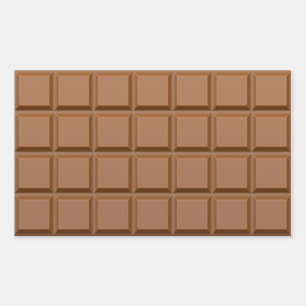 Chocoladen-Rechteck-Aufkleber Rechteckiger Aufkleber