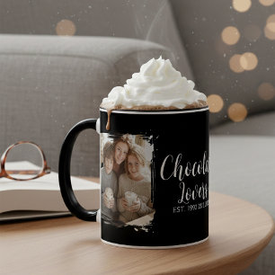 Chocoladenliebhaber Etablierte Fotos Zweifarbige Tasse