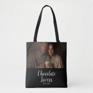 Chocoladenliebhaber-Paar Etabliert Foto-Geschenk