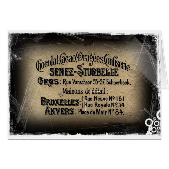 Chocolat Cacao Confectionary (Vorderseite (Horizontal))