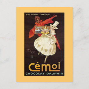 Chocolat Dauphin Französische Mädchen1924 Postkarte