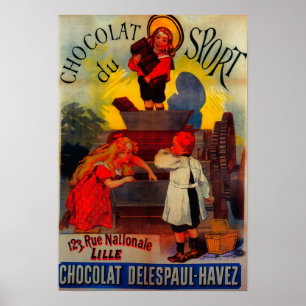 Chocolat du Sport Vintage PosterEurope Poster