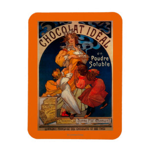 Chocolat Ideal Vintage Poster Europa Magnet
