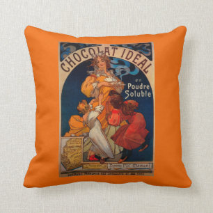 Chocolat Ideal Vintage PosterEuropa Kissen