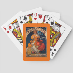Chocolat Ideal Vintage PosterEuropa Spielkarten