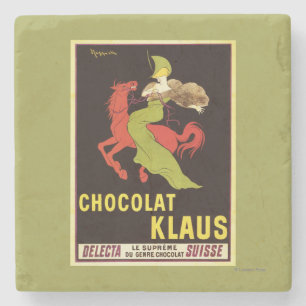 Chocolat Klaus Anzeige-Plakat Steinuntersetzer