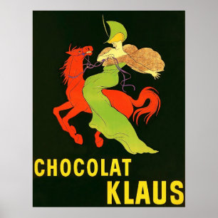 Chocolat Klaus ~ Vintage französische Anzeige Poster