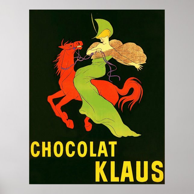 Chocolat Klaus ~ Vintage französische Werbung. Poster (Vorne)