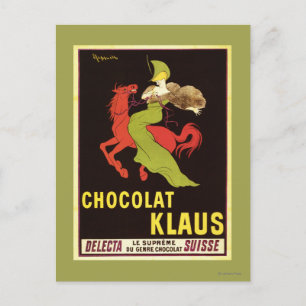 Chocolat Klaus Werbeplakat Postkarte