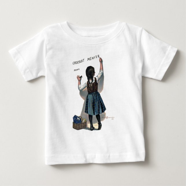 Chocolat Menier Little Girl Wall Baby T-shirt (Vorderseite)