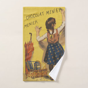 Chocolat Menier Little Girl Wall Badhandtuch Set