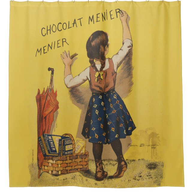 Chocolat Menier Little Girl Wall Duschvorhang (Vorderseite)