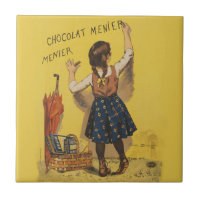 Chocolat Menier Little Girl Wall
