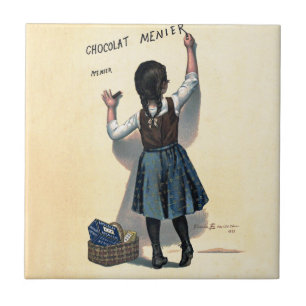 Chocolat Menier Little Girl Wall Fliese