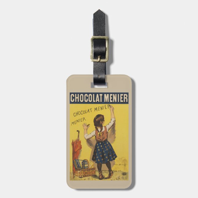 Chocolat Menier Little Girl Wall Gepäckanhänger (Vorderseite vertikal)