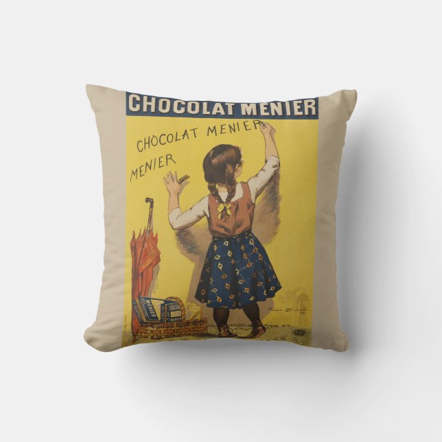 Chocolat Menier Little Girl Wall Kissen (Vorderseite)