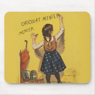 Chocolat Menier Little Girl Wall Mousepad